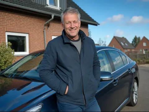 Verkäufer aus Binzen mit dem verkauften Fahrzeug